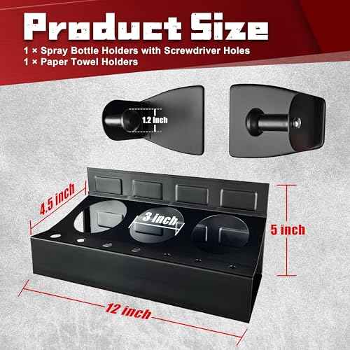STXDY 4PCS Magnetic Toolbox Shelf, Magnetic Toolbox Tray Set,Black Matte,Extra Strong Magnetic for Garages, Repair Shops and DIY