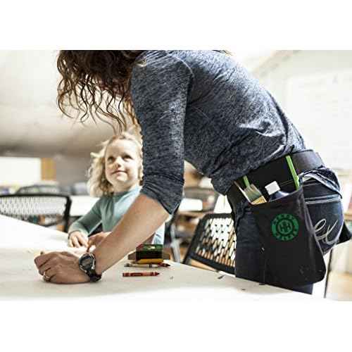 Handy Helper Tool Belt, Organizer, & Carrier for Home, Garden, & RV - Black Piping