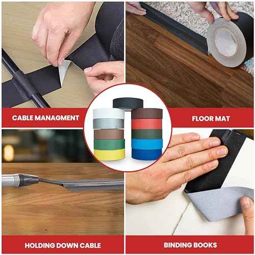 GGR Supplies T.R.U. CGT-80 Black Gaffers Stage Tape with Rubber Adhesive, 1/2 in. Wide x 60 Yards Length, 12MIL Thickness (Pack of 1)