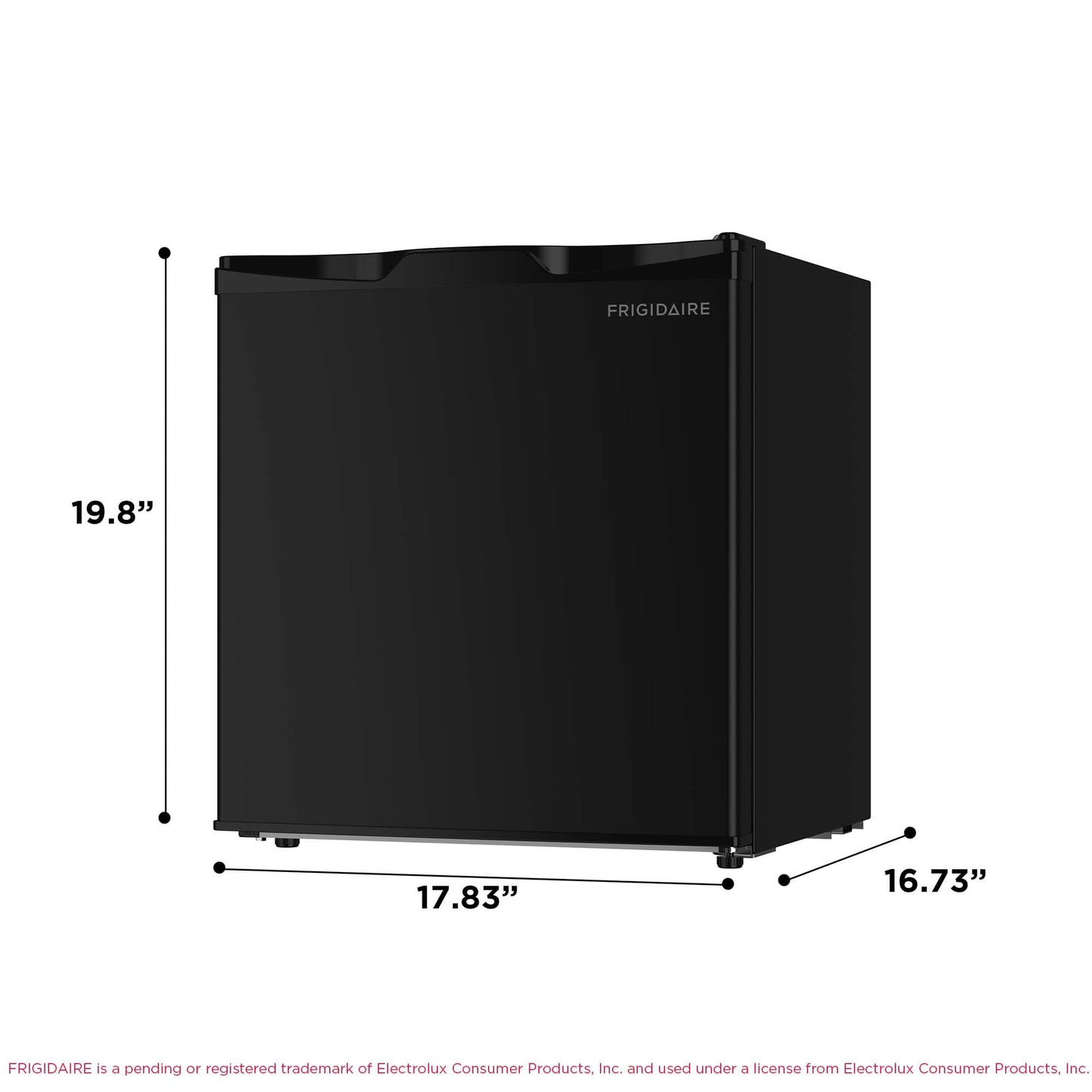 Frigidaire EFR115 Mini Refrigerator - Energy Saving - CFC Free - Slide Out Shelves - Ideal for for Dorm, Office, RV, Garage, Apartment - 1.6 Cubic Feet, Black