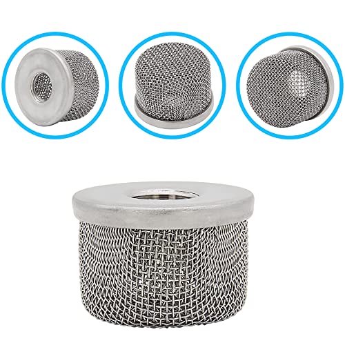 181073 or 181-073 Inlet Strainer Screen Filter with 1/2" NPT Thread Stainless Steel for Airless Paint Sprayer 455 495 Ultra 500 Ultra Max 695