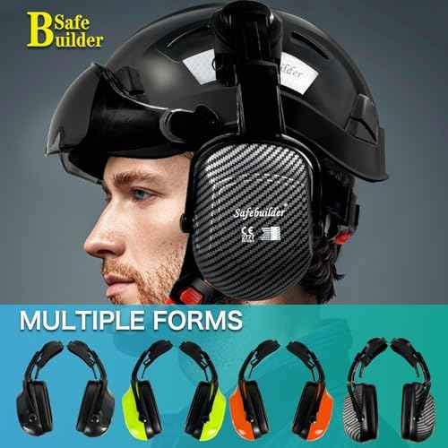 30dB Ear Muffs Hard Hats Type Safety Earmuffs For Safety Helmet Hearing Protection Earmuffs ANSI S3.19