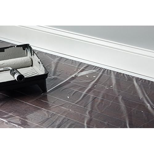 Duck Brand Pre-Taped Painter's Drop Cloth, 5.25 Feet by 19.68 Feet, Single-Pack (280809)