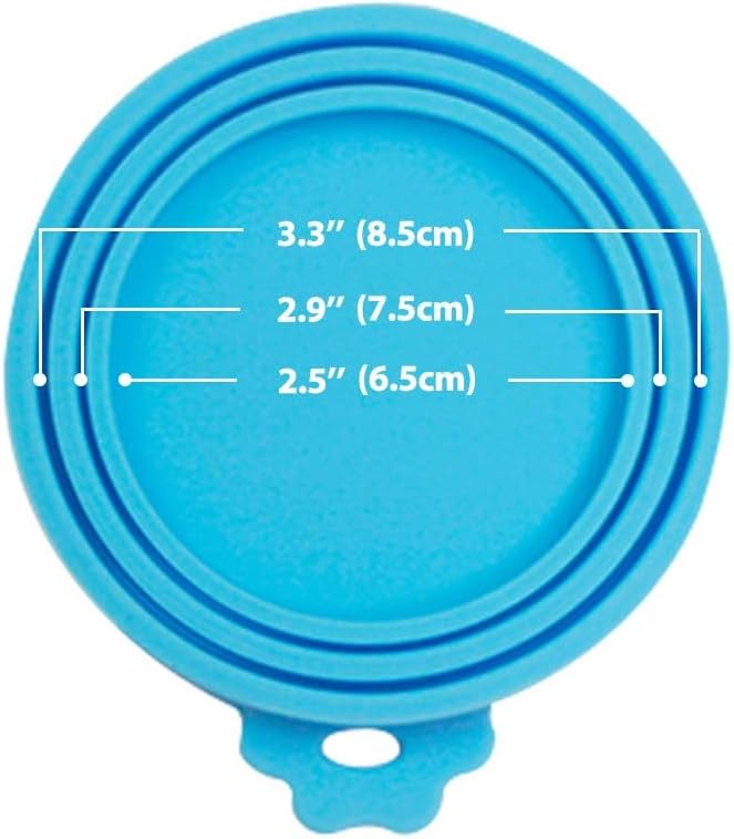 9 packs Pet Food can Lids, Food Safe BPA-Free & Dishwasher Safe, Can Covers Most Standard Size Dog and Cat Can Tops