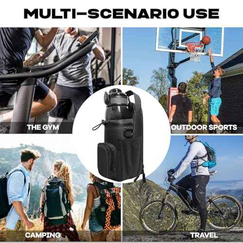 Magnetic Gym Bag for Men, Magnetic Water Bottle Holder, Small Gym Bag for Men, Gym Gifts,Gym Accessories for Women (Black)