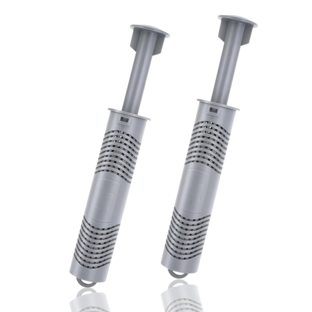 OBMAO Hot Tub Silver Ion Cartridge，Spa Mineral Sticks with 4 Months Lifetime Universal for Hot Tub, Keeps Spa Water Crystal Clear(Grey,2PCS)