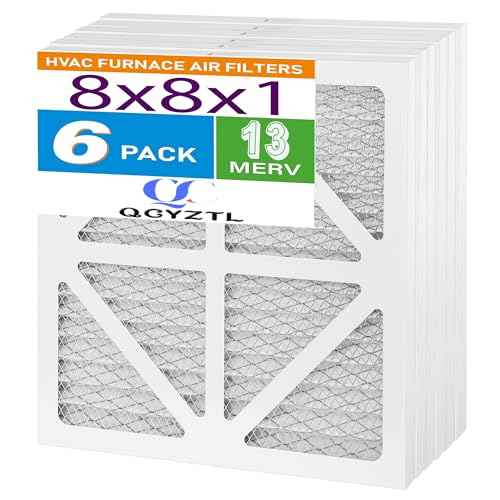 Upgraded 8x8x1 MERV 13 Furnace Replacement Filter, Household air conditioning and Air conditioning HVAC Filter Replacement,6 Pack