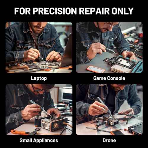 EZARC Electric Screwdriver Set, 181 in 1 Cordless Screwdriver, 3 Torque Settings with 160 Magnetic Precision Bits, Power Screwdriver Repair Tool Kit for Phone Laptop Camera Watch Computer