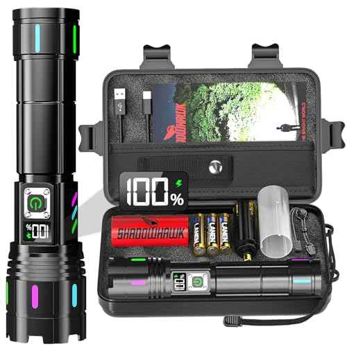 Flashlight 2000 High Lumens Rechargeable - 30W Super Bright LED Flash Light with LCD Display | 3937ft Beam & 12H Long Lasting USB C Powerful Handheld Flashlight for Home, Camping, Hiking, Emergency