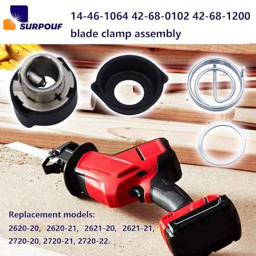 14-46-1064 42-68-0102 42-68-1200 Blade Clamp Assembly Kit Supersedes Compatible with Milwaukee Replace Sawzall Models 2620-20, 2620-21, 2621-20, 2621-21, 2720-20, 2720-21, 2720-22