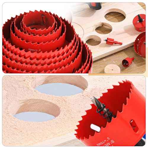 6 in. Bi-Metal Hole Saw Drill Bits - Versatile and Durable Hole Cutter for Wood, Plywood, Plaster Drywall, Ceiling, Plastic Pipe, PVC and Thin Metal - Includes Arbor & Pilot Bit (152mm)