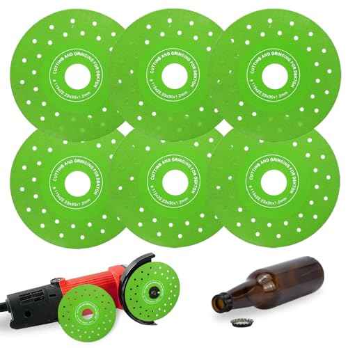 6PCS 115 * 22.23MM Rock Slab Grinding Disc,Discos para Cortar Ceramica,Diamond,Marble,Tile, Glass Cutting Disc (6)