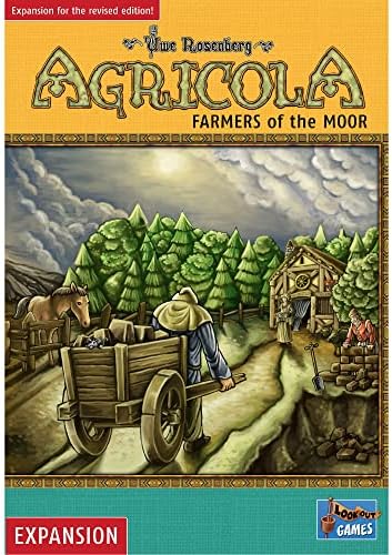 Agricola (Revised Edition) Farmers of The Moor Expansion | Strategy Game for Adults and Teens | Advanced Board Game | Ages 12+ | 1-4 Players | Avg. Playtime 90 Minutes | Made by Lookout Games