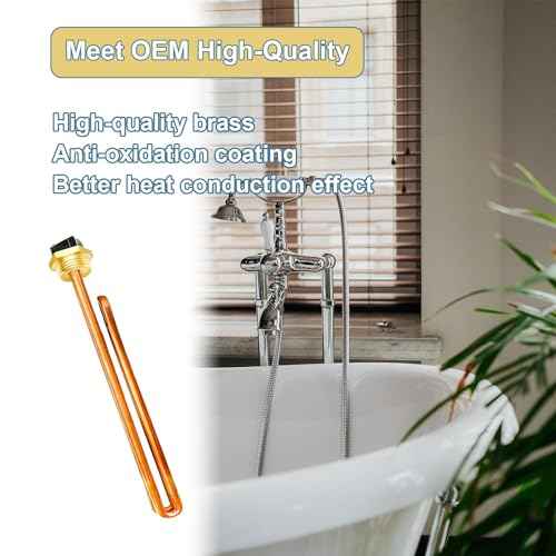Upgraded HE 55220 Water Heater Element, For Ecosmart ECO POU 6, ECO 8, ECO 11, Rheem, Eemax, Richmond Electric Tankless Water Heaters, Replace 60208 Heating Element, 5.5KW 220V or 6KW 240V, 2 Pack