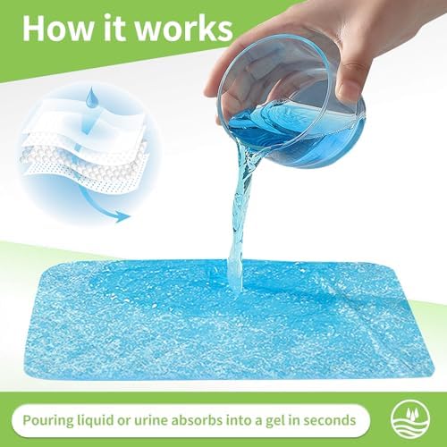 Super Absorbent Bedpan Liners, Medical Grade Value Pack 200 Count, Bedside Commode Pads, Contains Absorbent Gel to Reduce Odor, for Bedside Commode Liners Disposable,Commode Chair,Portable Toilet Bags