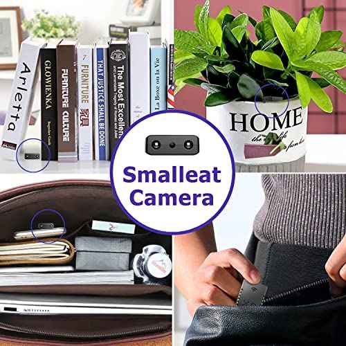 Spy Camera 1080P Indoor Hidden Camera Wireless, Mini Cameras, Home Security Cameras with Motion Detection, Night Vision, App Control Door SpyCam