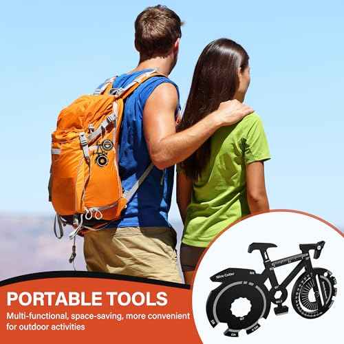 Fun Mens Gifts EDC Multitool - Unique Men Birthday Bike Gift, Novelty Christmas Stocking Stuffer White Elephant Anniversary Father Valentines Present Idea Small Gadget, Cool Secret Santa Gift for Him