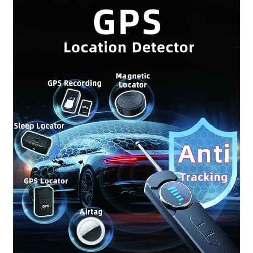 Hidden Camera Detector, Portable Anti-Spy Device, RF Signal Scanner, GPS Tracker & Bug Detector with Anti-Theft Alarm Mode for Hotels, Travel, Home & Office Privacy Protection Tool