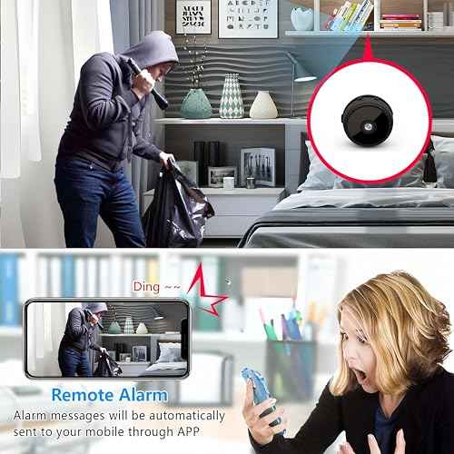 HsiaoPun Home Camera 1080P Wireless WiFi Small Nanny Cam Portable Indoor Secret Tiny Video Security Cameras with AI Motion Detection Night Vision