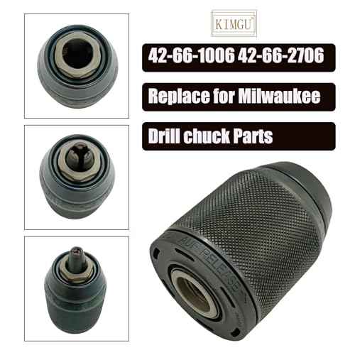 42-66-2706 Replace for Milwaukee 42-66-1006 Drill chuck Parts 42-66-2707 2704-20 2704-22 2804-20 2804-22 2903-20 2903-22 2904-20 9/16"-18 Mount with Screw