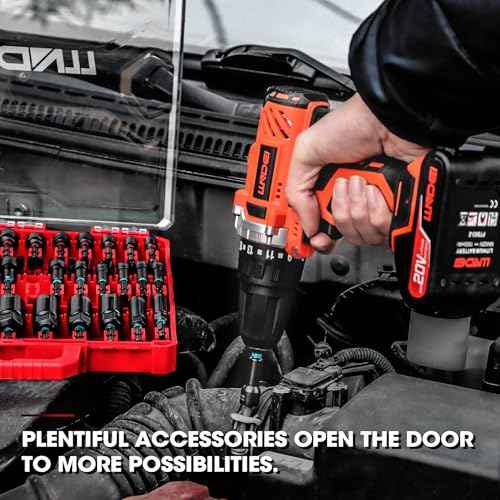 LLNDEI Magnetic Impact Nut Driver Set, 55PCS 1/4 socket set with Deep Driver Bit Sets Includes Bit Extension, Pivoting & Wing Nut Setters Compatible with Impact Drills & Deep Drivers