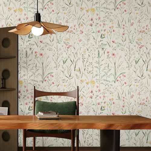 Peel and Stick Wallpaper for Home Decoration Kitchen Field of Dreams Wallpaper Removable Vinyl Self Adhesive Shelf Paper & Drawer Liner Roll House, Workshop & Office 17.3" x 118" SM-579-3