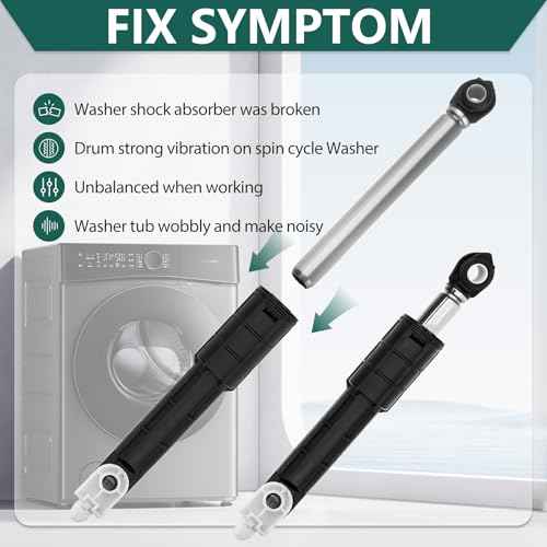 GFW450SSM1WW GFW450SPM1DG GFW450SPK0DG Shock Absorbers, Washer Shock Absorbers Compatible with GE Shocks for Front Load Washer GFW450SSK0WW GFW400SCM1WW GFW430SSM1WW GFWN1600J1WW GFWS1700H1WW