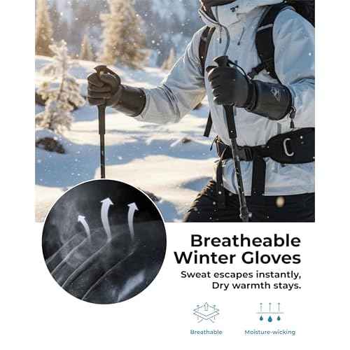 toolant Waterproof Winter Gloves, Balaena Freezer Gloves for Light Duty & Outdoor Adventure, Hiking, Camping, Washing