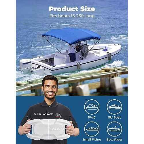 KEMIMOTO Boat Fenders Boat Bumpers for Docking Upgraded Boat Fenders Bumpers, Fit for Bass Boat Jon Boat and Pontoon Boat