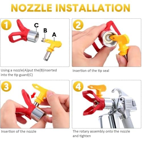 Reversible Airless Spray Tips for Airless Paint Sprayer (635)