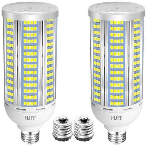 2-Pack 100W LED Corn Light Bulbs,5000K,AC110-277V,15000lm,E26/E39 Base,LED Replacement Metal Halide HID CFL for Commercial Industrial Lighting Warehouse High Bay Light Fixture Garage Workshop