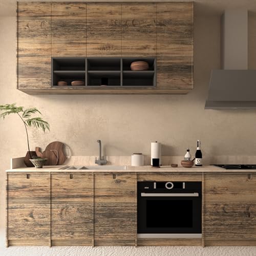 11.8"x78.7" Thick Brown Wood Wallpaper Peel and Stick Wallpaper Self Adhesive Wood Contact Paper for Cabinets Countertops Waterproof Removable Wood Grain Contact Paper for Walls Shelves Drawer