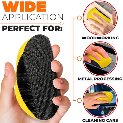 2Pcs Mouse Sanding Blocks for Wood - Mouse Sander Block Auto Body Tools Hand Woodworking Tool Sanding Pads Craftsmen Hand Tools - Autobody Sanding Block for Crafts Woodworking Tools Wood Sander Pads