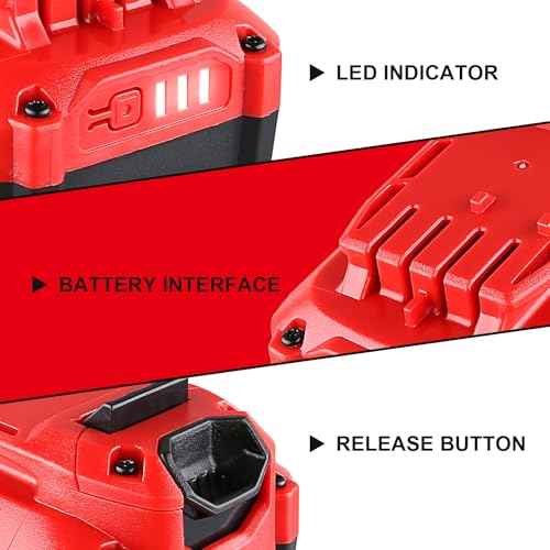 8.0Ah 2Pack Lithium Compatible with Craftsman 20V Cordless Power Tools Replacement for Craftsman 20V Battery