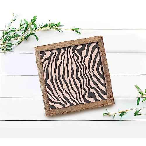 GSS Designs Zebra Stencils for Painting on Wood Canvas Paper Fabric Floor Wall Tile Zebra Skin Stencils 12x12Inch Reusable DIY Art and Craft Stencil
