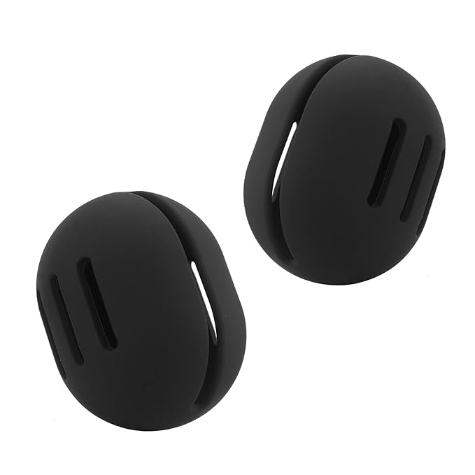 FERYES 2 PCS Makeup Sponge Holder Ã¢ÂÂ Shatterproof Eco-Friendly Silicone Beauty Make Up Blender Case for Travel - Black
