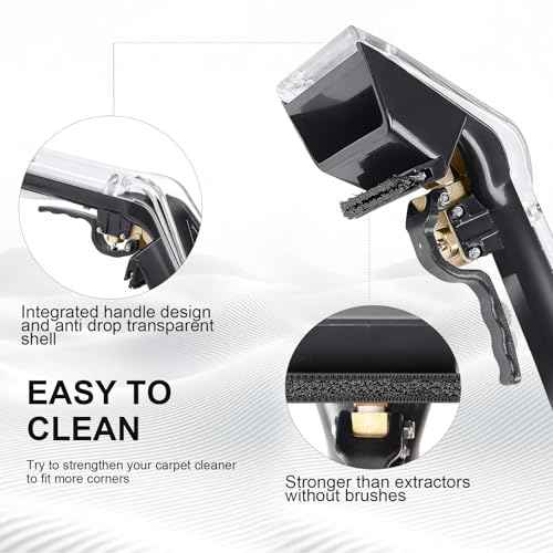 Upholstery Tool Compatible with Mytee 8400P Air Lite,1-1/2 Inches Interface,1/4¡± Quick Connect,Add Cleaning Brushes,Anti Fall Transparent Shell,Clean Carpets,Car Upholstery,Upholstery Tool