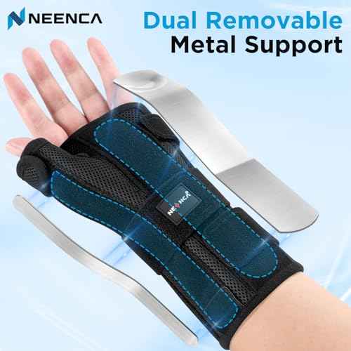 NEENCA Carpal Tunnel Wrist Brace with Thumb Support, Medical Grade Night Support Thumb Spica Splint for Arthritis, Tendonitis & De Quervain¡¯s ((XL/XXL/XXXL, Right Hand))