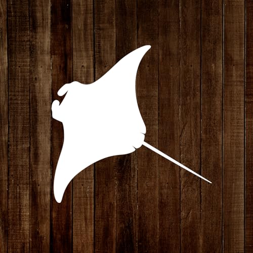 MAGJUCHE Manta Ray Stencil 6 Inches, Reusable Ocean Animal Stencil for Painting DIY Crafts Decor