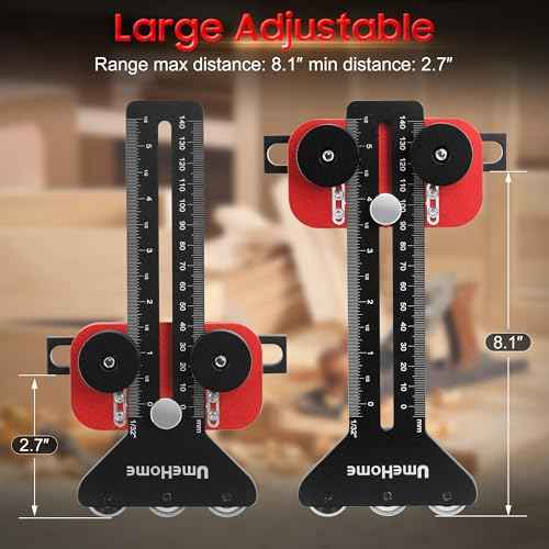 Thin Rip Jig Table Saw Jig Guide, Repetitive Narrow Strip Cuts 3 Pulleys Woodworking Tools, Fits for 3/8"x3/4" U Slot & 1/4"x3/8" T Slot, for Table Saw Band Saw Router Table