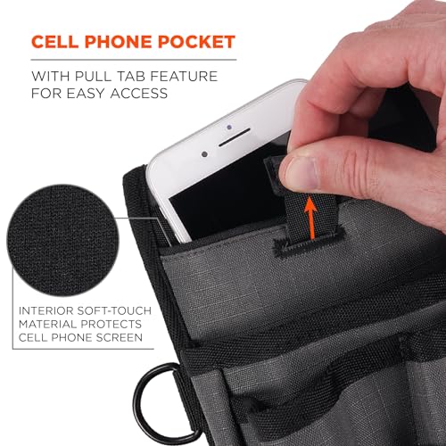 Ergodyne Squids Tool Pouch, Utility Knife Holster, Scanner Device Holder, Cell Phone Pocket
