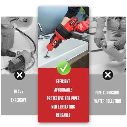 POPULO 12V Cordless Electric Drain Auger, Auto Feed Plumbing Snake Clog Remover for Unclog Sink Drain 3/4"-2" Pipe, Snake Hair Drain Clog Remover Cleaner Tools for Shower, Bathtub, Kitchen, Sink