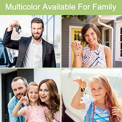 Handy Non-Touch Door Opener - Heavy-Duty Reusable Stylus Keychain - Germ Key Tool (4 Pack)