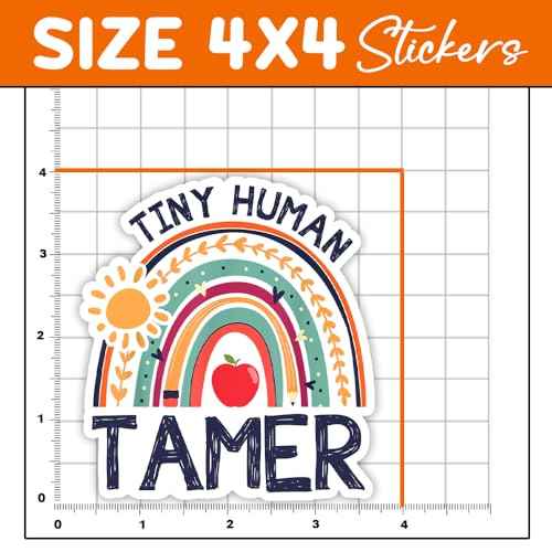 MAIANEY Tiny Human Tamer Sticker - Cute Childcare & Daycare Provider - 3"x4"