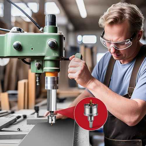20PC TCT Carbide Hole Saw Kit 1/2" - 2-1/8" Tungsten Carbide Drill Bits Set with Titanium Pilot & L-Wrench, for Hard Metal Stainless Steel, Iron, Aluminum with Aluminium Case.