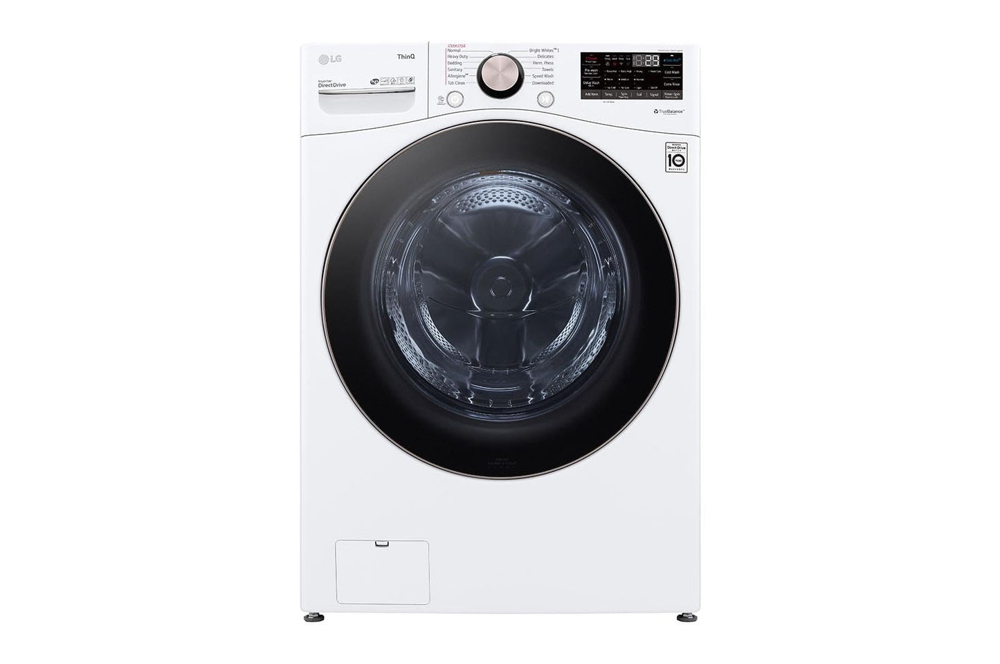 LG 4.5 Cu. Ft. Ultra Large Capacity Front Load Washer, Smart Wi-Fi Enabled, TurboWash 360° Technology, Built-In Intelligence, White