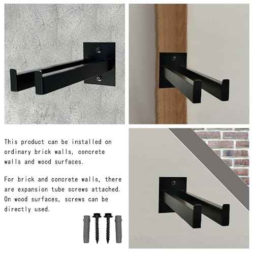 Wall Mounted Tool Rack, Heavy Duty Tool Rack for Heavy Tools Such as Shovels And Rakes, With Metal Screws and Anchors