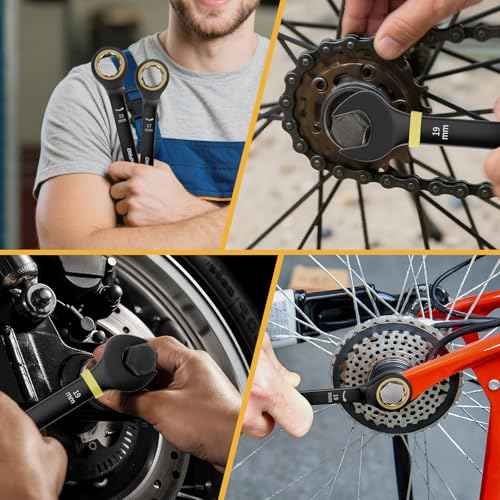 Ratcheting Wrench Set Metric And Standard, 9PC 8-19 mm 72Th Long Big Box Open End Ratchet Wrenches Organizer With Color Ring With Roll Up Pouch With 1 Gauge, Large Combination Wrench Tool Sets