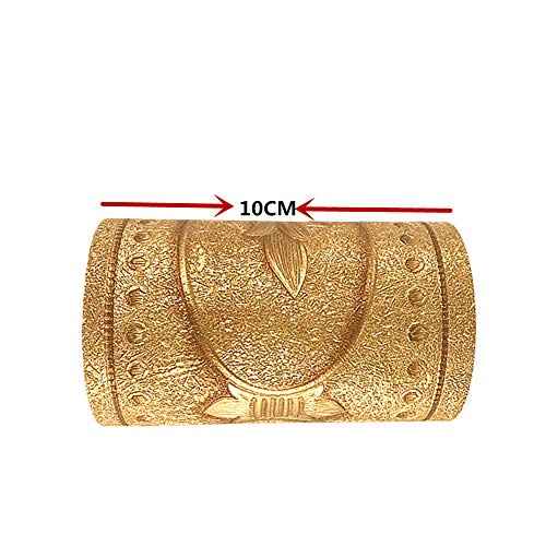 5 Meters Royal Peony 3D Self Adhesive Peel and Stick Waterproof Wall Border Easy to Apply 4 Inch by 16.5 Feet (Gold)