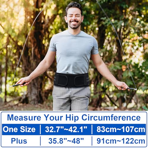 Powerful Sacroiliac Belt for Women and Men, Compression SI Joint Belt for Sciatica Nerve Relief, Hip Brace with Anti-Slip Design, Sacroiliac Hip Brace for Pelvic, Trochanteric Bursitis, Sacrum Pain